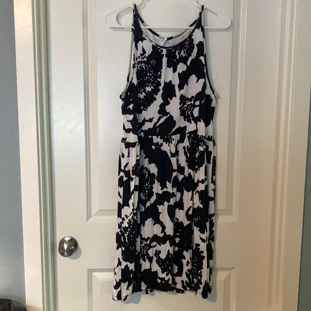 LOFT halter neck flattering dress